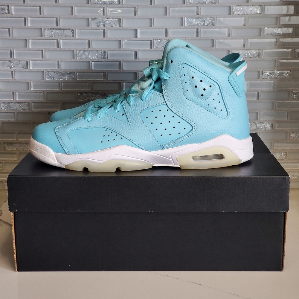 Air Jordan Retro 6 Pantone Still Blue Sneakers 543390-407